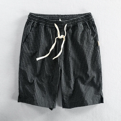 Breezy Cotton Pinstripe Shorts