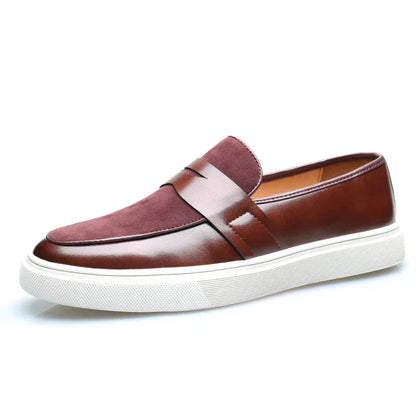 Edward Leather Suede Slip-Ons