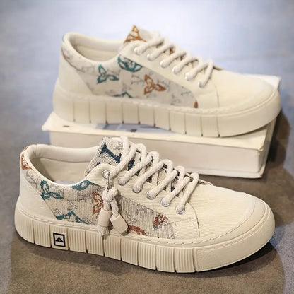 Echo Patterned Canvas Sneakers