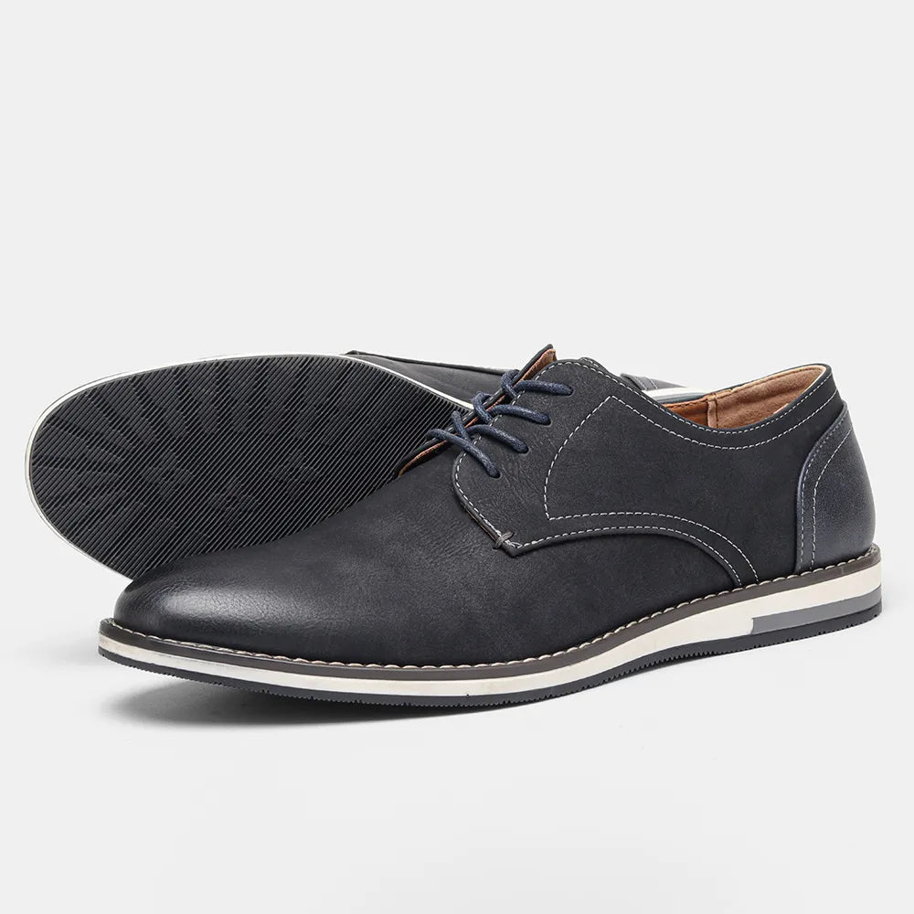 DuoTone Split Leather Derby Shoes