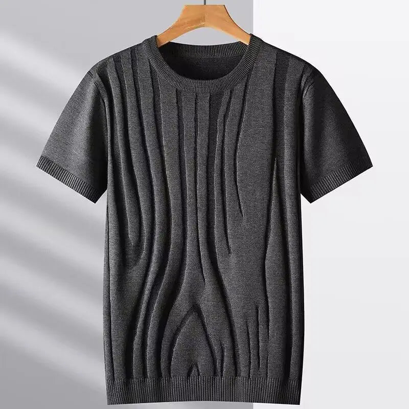 Silkwood Jacquard Knit T-Shirt