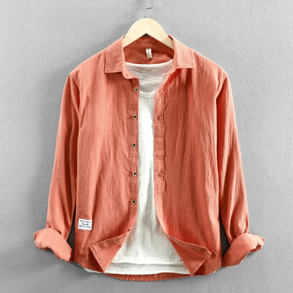 Grayson Breezy Cotton Long-Sleeve Shirt