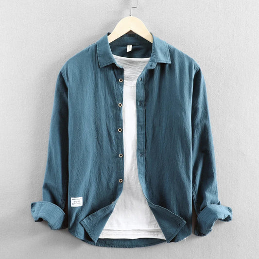 Grayson Breezy Cotton Long-Sleeve Shirt