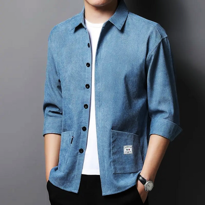 Reyson Corduroy Shirt Beige