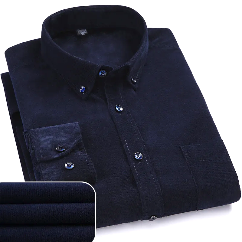 Corduroy Cotton Button-Up Shirt